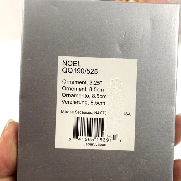 Christmas Ornament Lot of 4 Mikasa Crystal Candle,2 Angels &Swarovski 2014 Frame - Picture 6 of 10